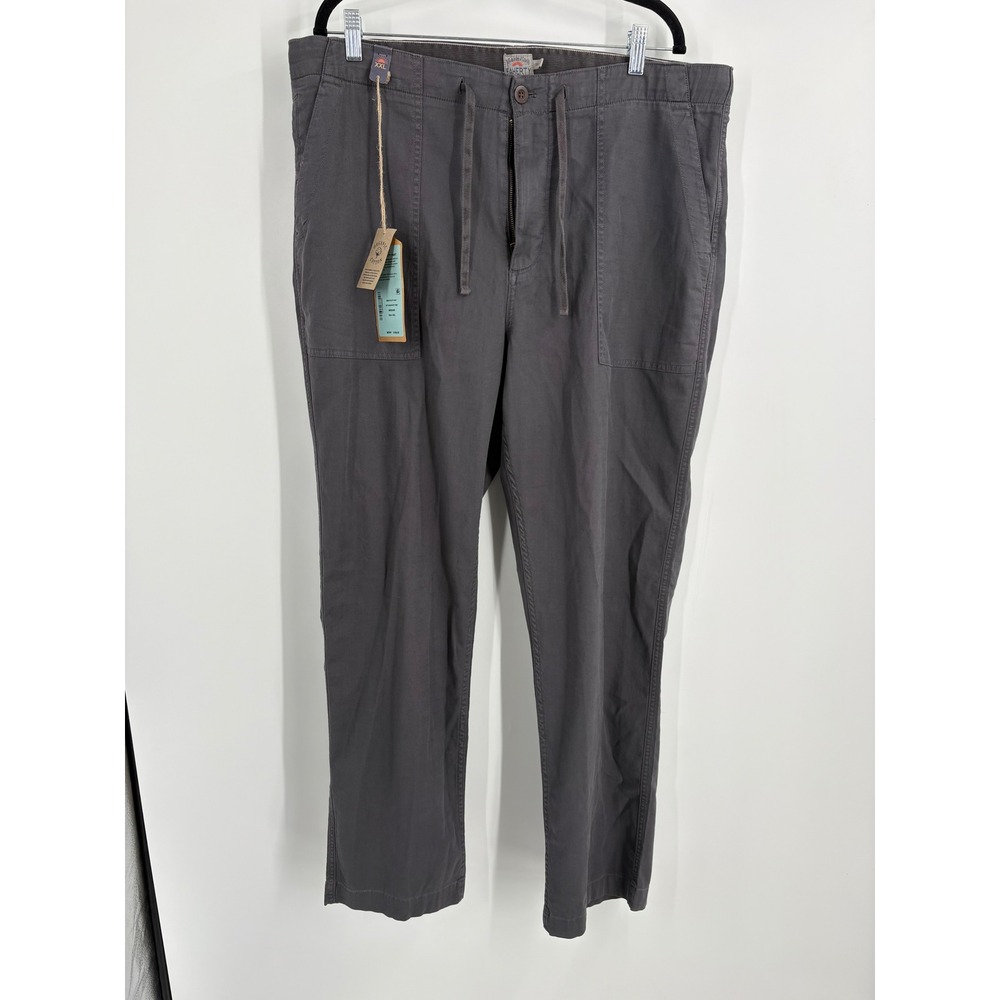 Faherty Dune Utility Pants Mens XXL Graphite Tide Organic Cotton MBS2506 NEW